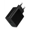 GEMBIRD USB ātrais lādētājs - Type A un C 2 porti 20W - Melns