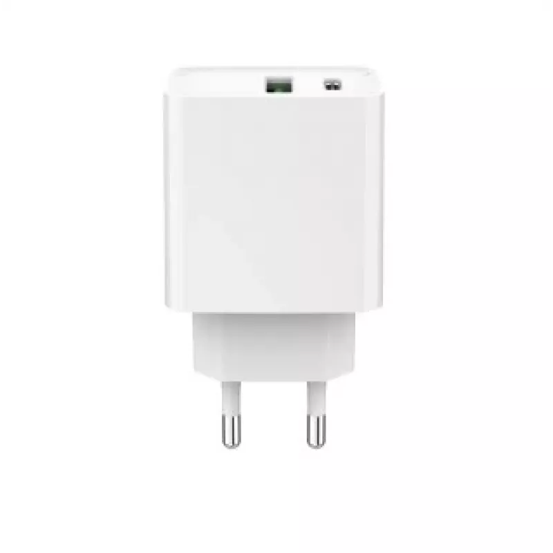GEMBIRD USB ātrais lādētājs - Type A un C 2 portu 20W - Balts