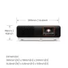 BenQ X500i īsa fokusa projektors 2200 ANSI lūmeni DLP UHD 4K (3840x2160) Melns, Balts