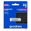 USB zibatmiņa GOODRAM UNO3-0320S0R11 32 GB, USB Type-A, USB 3.2 Gen 1, metāla, bez vāciņa, sudraba