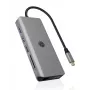 ICY BOX IB-DK4061-CPD vadu USB 3.2 Gen 1 (3.1 Gen 1) Type-C pelēks