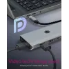 ICY BOX IB-DK4061-CPD vadu USB 3.2 Gen 1 (3.1 Gen 1) Type-C pelēks