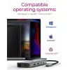 ICY BOX IB-DK4061-CPD vadu USB 3.2 Gen 1 (3.1 Gen 1) Type-C pelēks