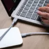 Kabelis zaļa Cell Lightning uz USB‑C 1 m, 29 W, balts, datu pārraide 480 Mbps