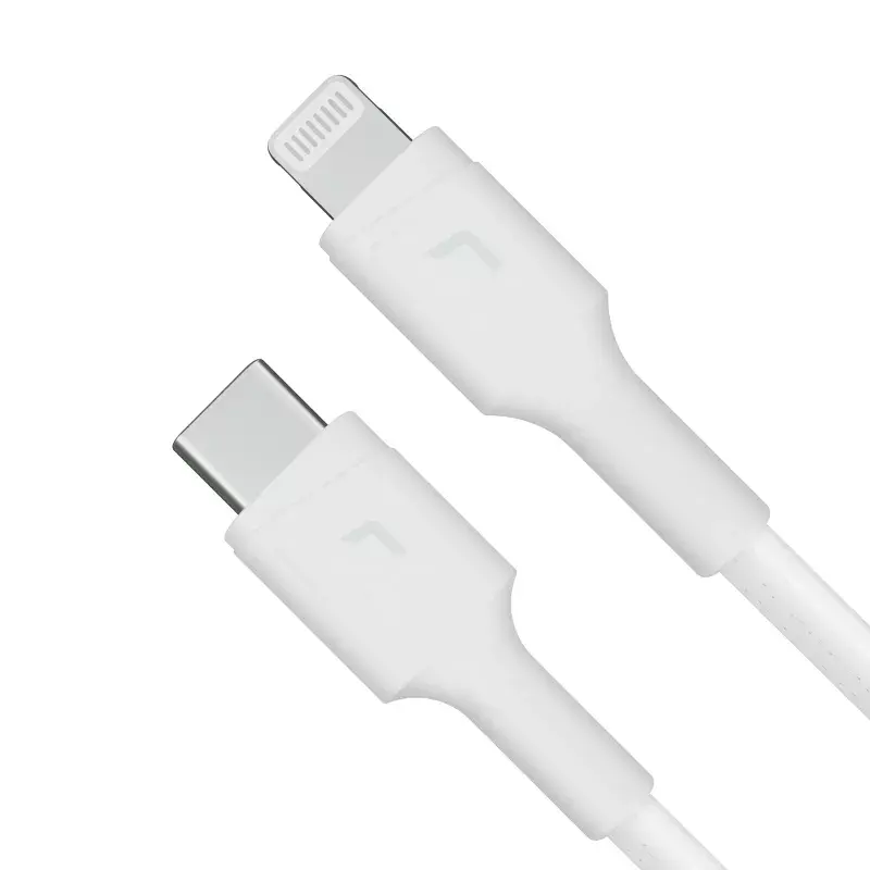 Kabelis zaļa Cell Lightning uz USB‑C 1 m, 29 W, balts, datu pārraide 480 Mbps