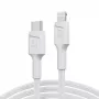 Kabelis zaļa Cell Lightning uz USB‑C 1 m, 29 W, balts, datu pārraide 480 Mbps