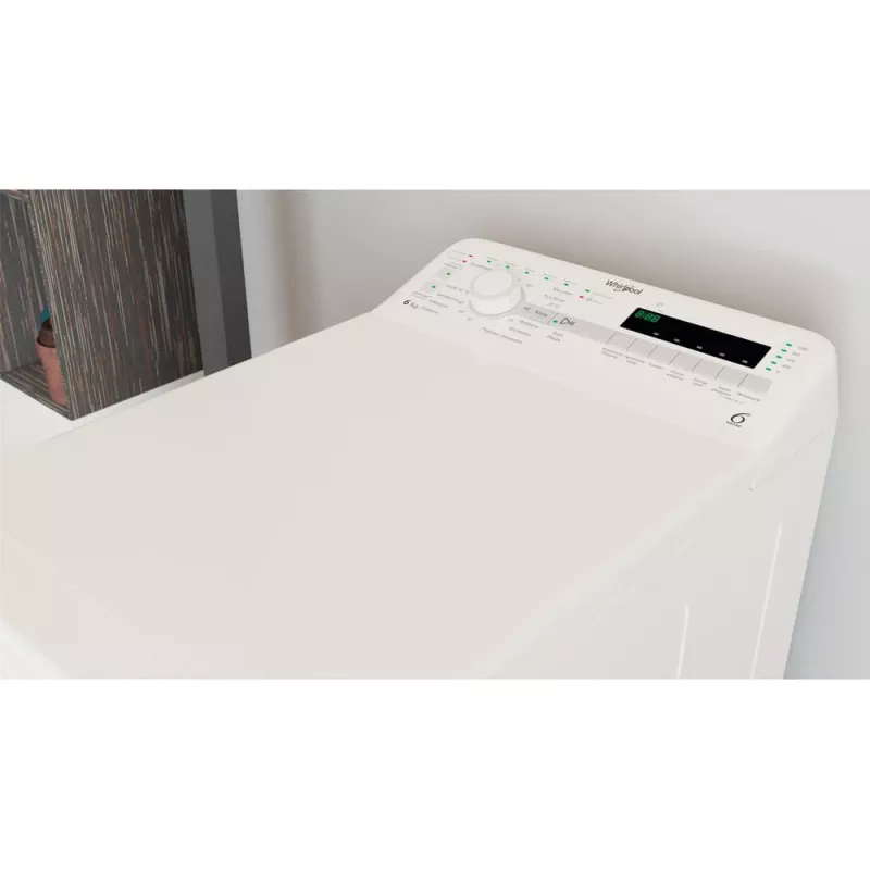 Whirlpool NTDLR 6040S PL/N veļas mazgājamā mašīna ar augšējo ielādi 6 kg 951 apgr./min. Balta