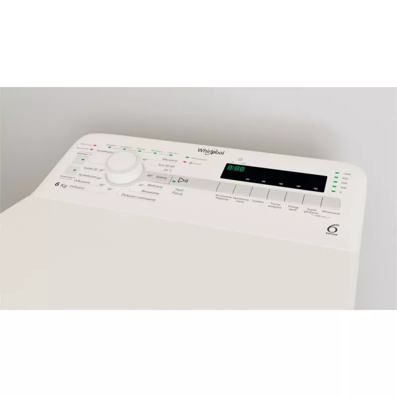 Whirlpool NTDLR 6040S PL/N veļas mazgājamā mašīna ar augšējo ielādi 6 kg 951 apgr./min. Balta
