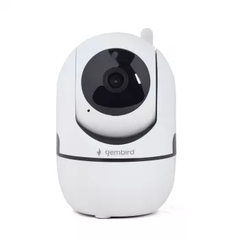 Gembird TSL-CAM-WRHD-02 viedā rotējoša iekštelpu Wi-Fi kamera, Full HD 1080p, Tuya, 355° pagriešana, balta