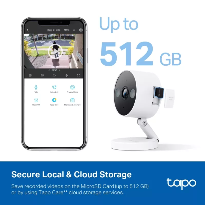 IP drošības kamera TP-Link Tapo C120 iekštelpām/ārtelpām