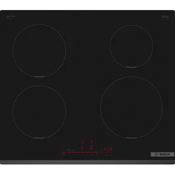 Bosch Serie 6 PIE631HB1E plīts melns, iebūvējams, 60 cm, zonas indukcijas plīts, 4 zona(s)