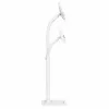 Manhattan Floor Stand (Anti theft) for Tablet and iPad, Universal, 360° Rotation, Tilt +20° to -110°, balta, Lockable, Tablets 7.9 inch to 11 inch, Height adjustable 790 to 1190mm,Extendable clamps: height 200 to 246mm/width 129 to 181mm,Can be bolted to floor (parts incl)