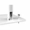 Manhattan Floor Stand (Anti theft) for Tablet and iPad, Universal, 360° Rotation, Tilt +20° to -110°, balta, Lockable, Tablets 7.9 inch to 11 inch, Height adjustable 790 to 1190mm,Extendable clamps: height 200 to 246mm/width 129 to 181mm,Can be bolted to floor (parts incl)