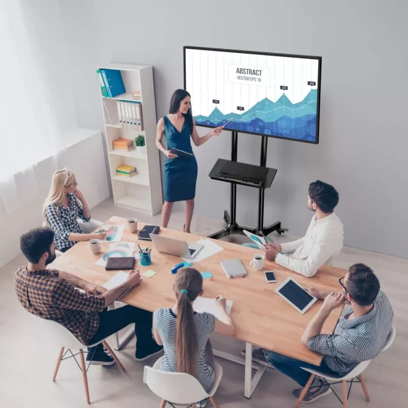 Techly ICA-TR216T TV stiprinājums/statīvs 177,8 cm (70 collas) Melns