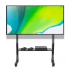 Grīdas statīvs TECHLY 366983 45–90 collu televizoriem, melns, tērauds, augstums 1026–1126 mm, max VESA 800x400, slodze 60 kg