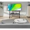 Grīdas statīvs TECHLY 366983 45–90 collu televizoriem, melns, tērauds, augstums 1026–1126 mm, max VESA 800x400, slodze 60 kg