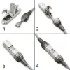 Bez instrumenta RJ45 spraudnis QOLTEC 54540 CAT6 STP ekranētiem Ethernet kabeļiem