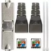 Bez instrumenta RJ45 spraudnis QOLTEC 54540 CAT6 STP ekranētiem Ethernet kabeļiem