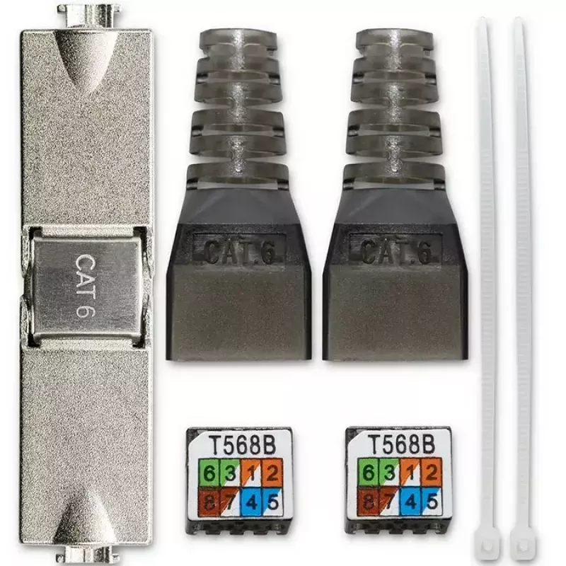 Bez instrumenta RJ45 spraudnis QOLTEC 54540 CAT6 STP ekranētiem Ethernet kabeļiem