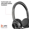 HP Poly Voyager 4320 USB-C austiņas + BT700 sargspraudnis, bezvadu, birojam/zvanu centram, austiņas, melnas