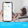 TP-Link Tapo viedais temperatūras un mitruma monitors, iekštelpām, temperatūras un mitruma sensors, brīvi stāvošs, bezvadu, -20 - 60 °C, 0 - 99%