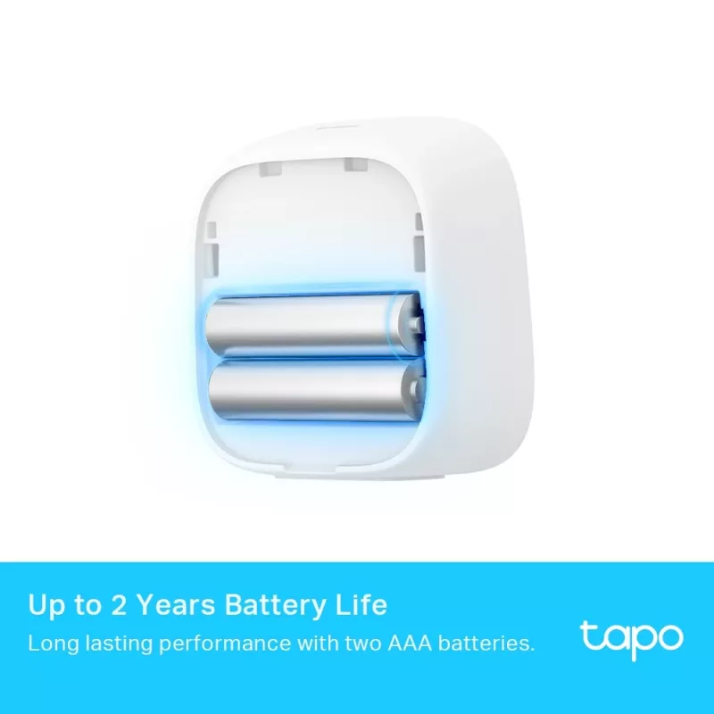 TP-Link Tapo viedais temperatūras un mitruma monitors, iekštelpām, temperatūras un mitruma sensors, brīvi stāvošs, bezvadu, -20 - 60 °C, 0 - 99%