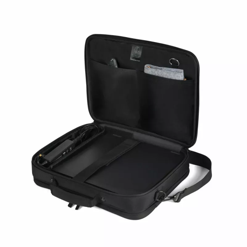 DICOTA Eco Multi Core - 13-14,1 collu portatīvā datora soma - melna / 300D 100% pārstrādāts PET poliesters