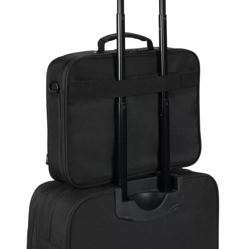 DICOTA Eco Multi Core - 15-17,3 collu klēpjdatora soma - melna / 300d 100% pārstrādāts PET poliesters
