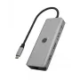 ICY BOX IB-DK4012-CPD vadu USB 3.2 Gen 1 (3.1 Gen 1) Type-C Antracīts, Melns