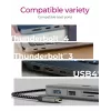 ICY BOX IB-DK4012-CPD vadu USB 3.2 Gen 1 (3.1 Gen 1) Type-C Antracīts, Melns