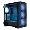 PC korpuss MODECOM Horizon ARGB FLOW MIDI Melns — E-ATX atbalsts, rūdīts stikls, ARGB, USB-C, maks. GPU 400 mm
