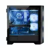 PC korpuss MODECOM Horizon ARGB FLOW MIDI Melns — E-ATX atbalsts, rūdīts stikls, ARGB, USB-C, maks. GPU 400 mm
