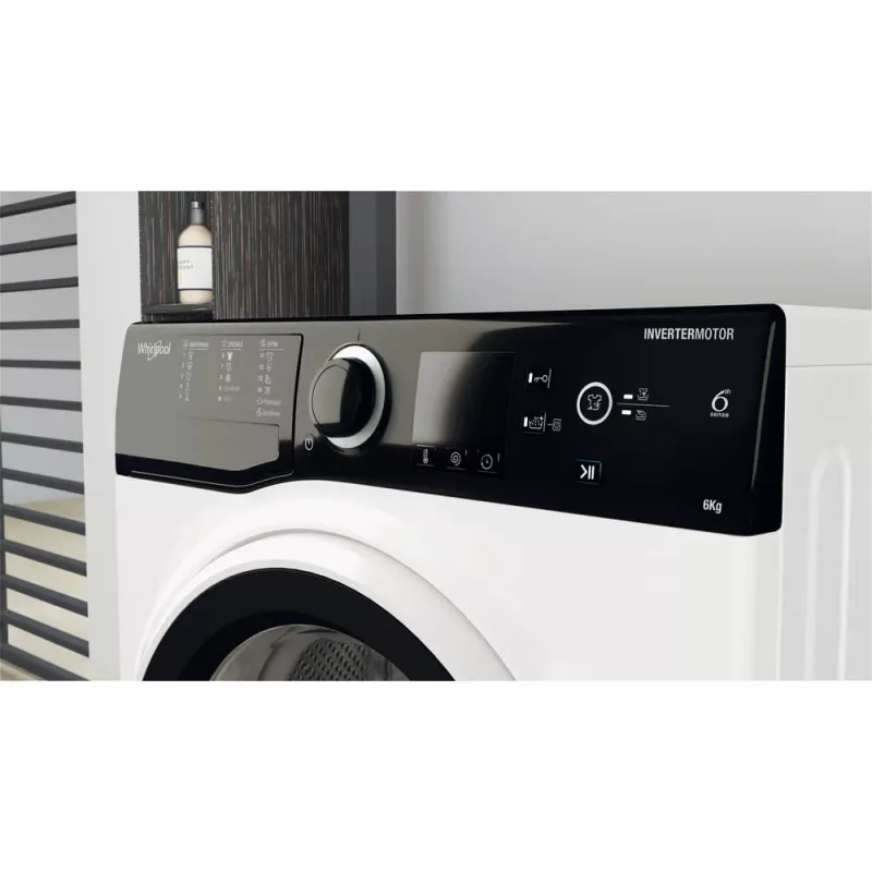Whirlpool WRBSS 6249 S EU veļas mazgājamā mašīna ar priekšējo ielādi 6 kg 1151 RPM Balta