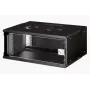 DIGITUS 19IN 4U sienas stiprinājuma skapis - SOHO PRO 240 x 540 x 400mm melns