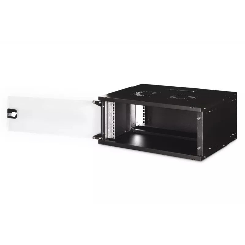 DIGITUS 19IN 4U sienas stiprinājuma skapis - SOHO PRO 240 x 540 x 400mm melns