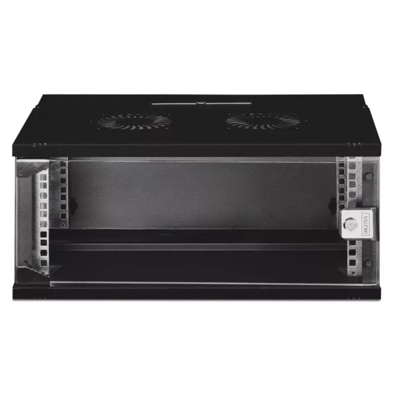 DIGITUS 19IN 4U sienas stiprinājuma skapis - SOHO PRO 240 x 540 x 400mm melns