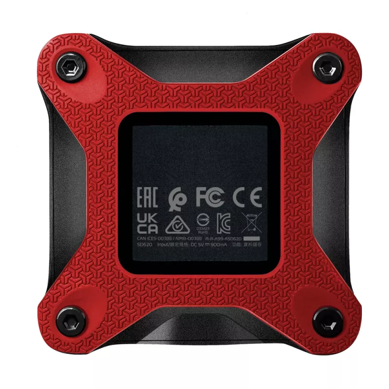 ADATA SD620 2 TB Micro-USB B 3.2 Gen 2 (3.1 Gen 2) Melns, Red