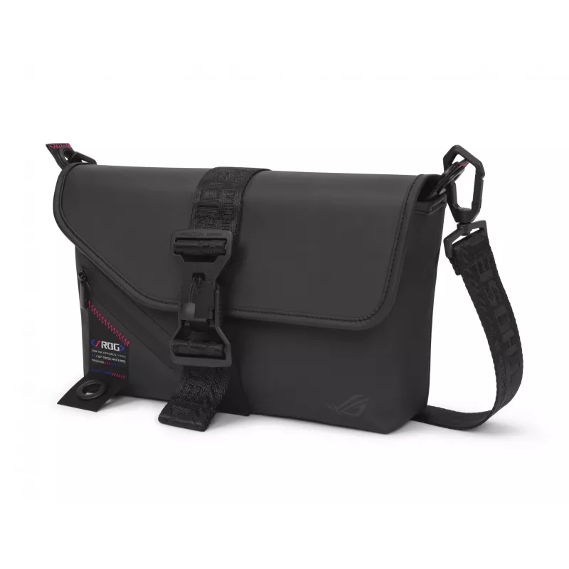 ASUS ROG SLASH Sling Bag 2.0 Polyester, Polyurethane (PU), Thermoplastic polyurethane (TPU) Melns, Blue, Pink Unisex Shoulder bag