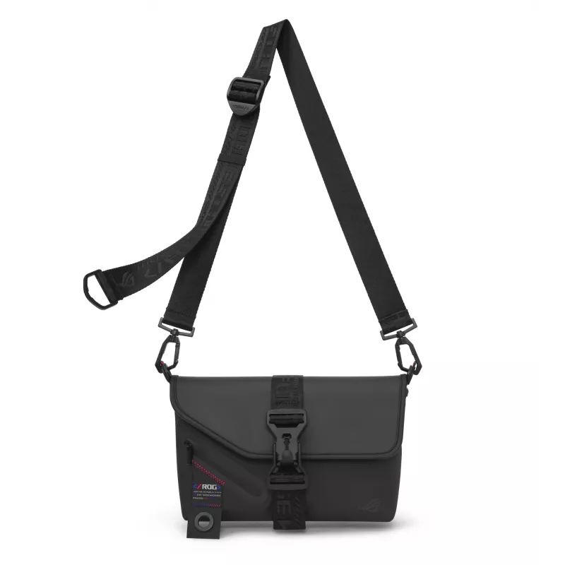 ASUS ROG SLASH Sling Bag 2.0 Polyester, Polyurethane (PU), Thermoplastic polyurethane (TPU) Melns, Blue, Pink Unisex Shoulder bag