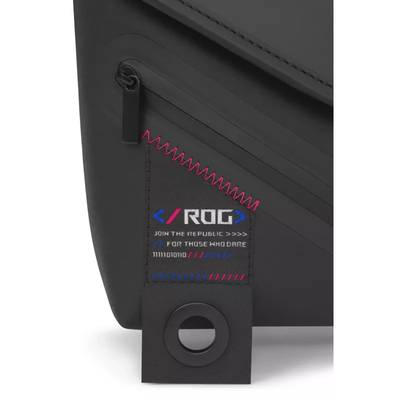 ASUS ROG SLASH Sling Bag 2.0 Polyester, Polyurethane (PU), Thermoplastic polyurethane (TPU) Melns, Blue, Pink Unisex Shoulder bag