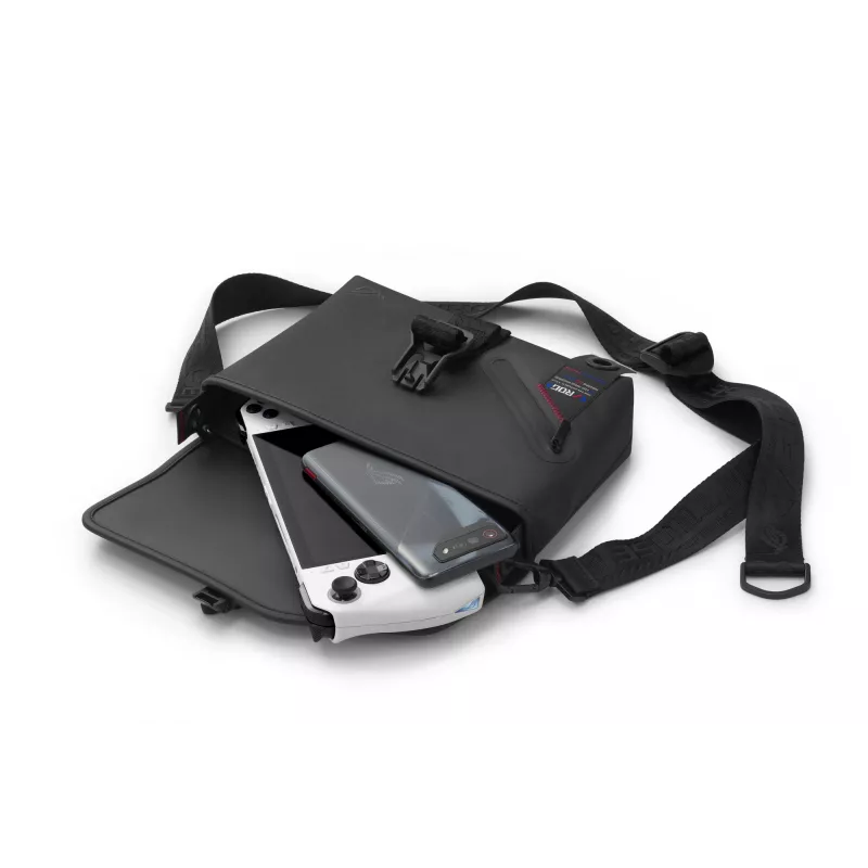 ASUS ROG SLASH Sling Bag 2.0 Polyester, Polyurethane (PU), Thermoplastic polyurethane (TPU) Melns, Blue, Pink Unisex Shoulder bag