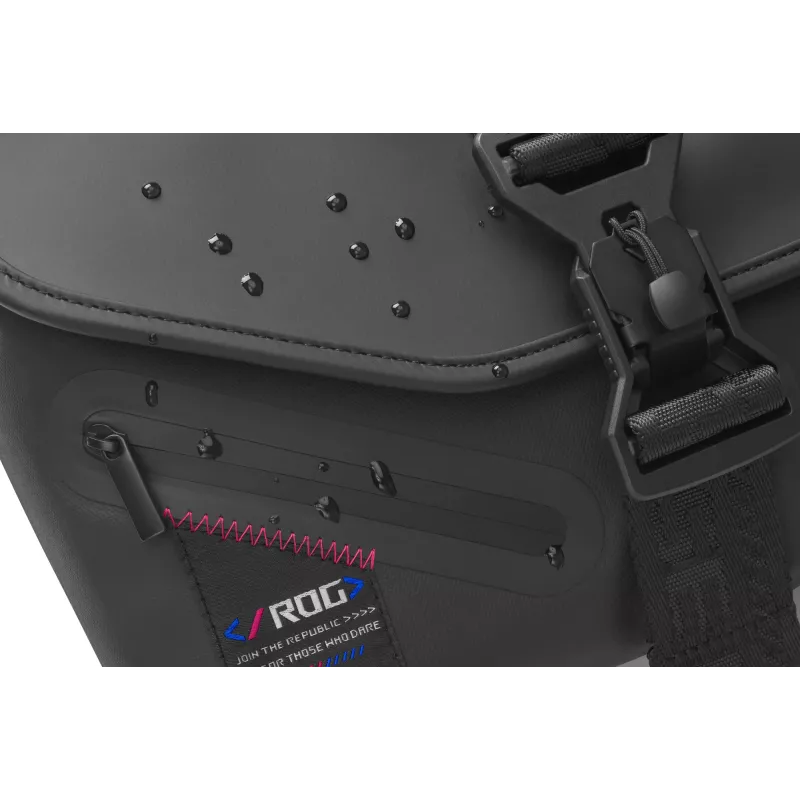ASUS ROG SLASH Sling Bag 2.0 Polyester, Polyurethane (PU), Thermoplastic polyurethane (TPU) Melns, Blue, Pink Unisex Shoulder bag
