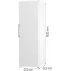 Gorenje ledusskapis R619EEW5 BK070B, 398 L, SN-N, 38 dB, E, balts