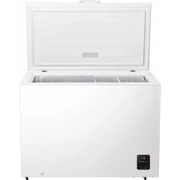 Lādes saldētava Gorenje FH30EAW — 297 L lietderīgā tilpība, energoefektivitātes klase E, brīvstāvoša, ar displeju, balta