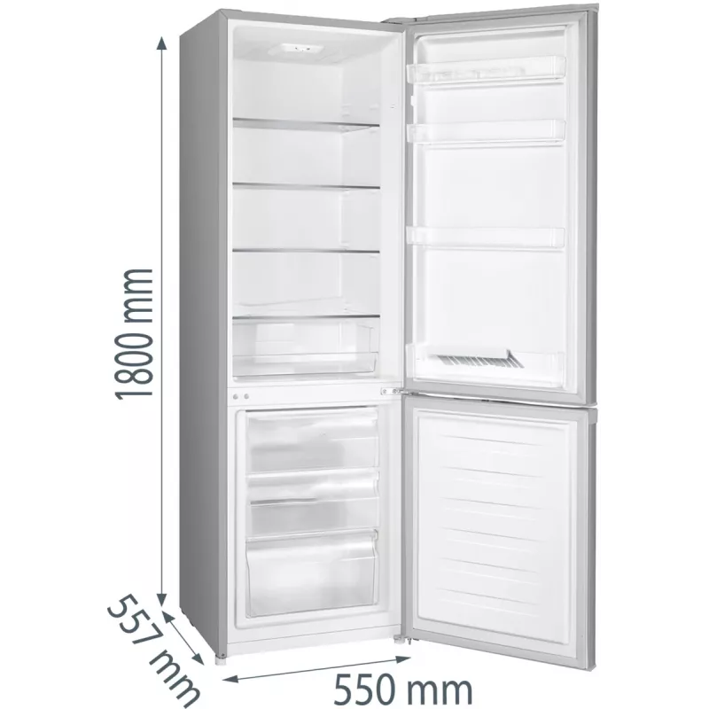 Gorenje HZS28862 RK4182PS4 RL_PRIL, 269 L, N-ST, 39 dB, 3.2 kg/24h, E, pelēks