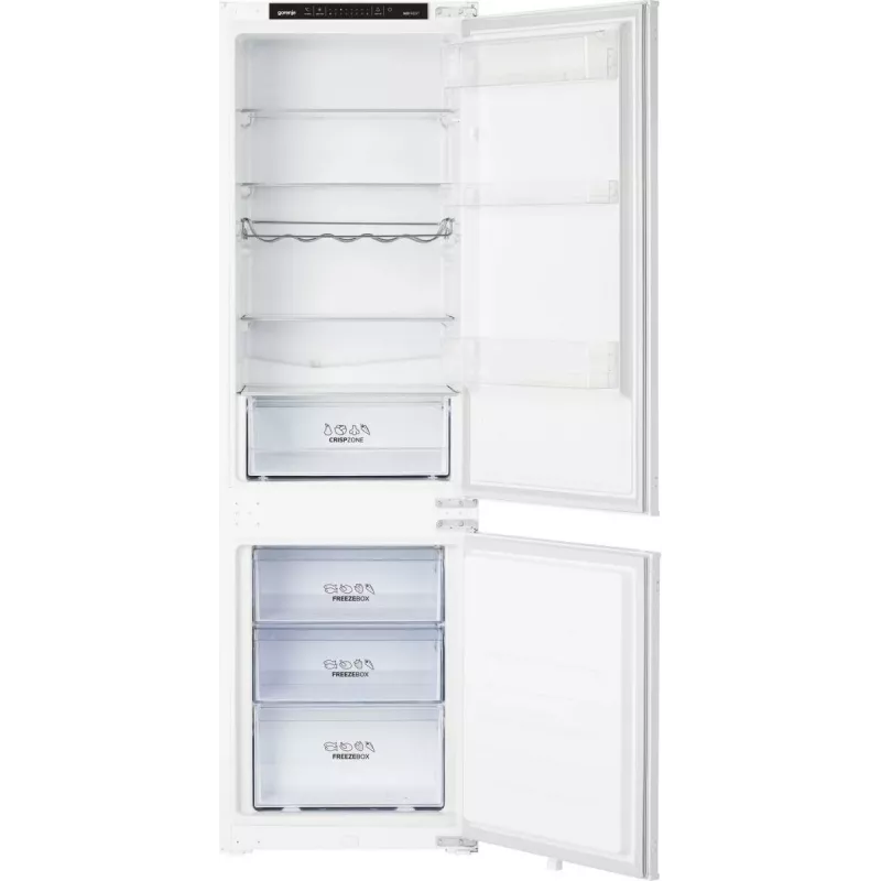 Gorenje Kombinētais ledusskapis/saldētava NRKI418EP1 BE, 246 L, No Frost (ledusskapis), N-ST, 3 kg/24h, E, Balts