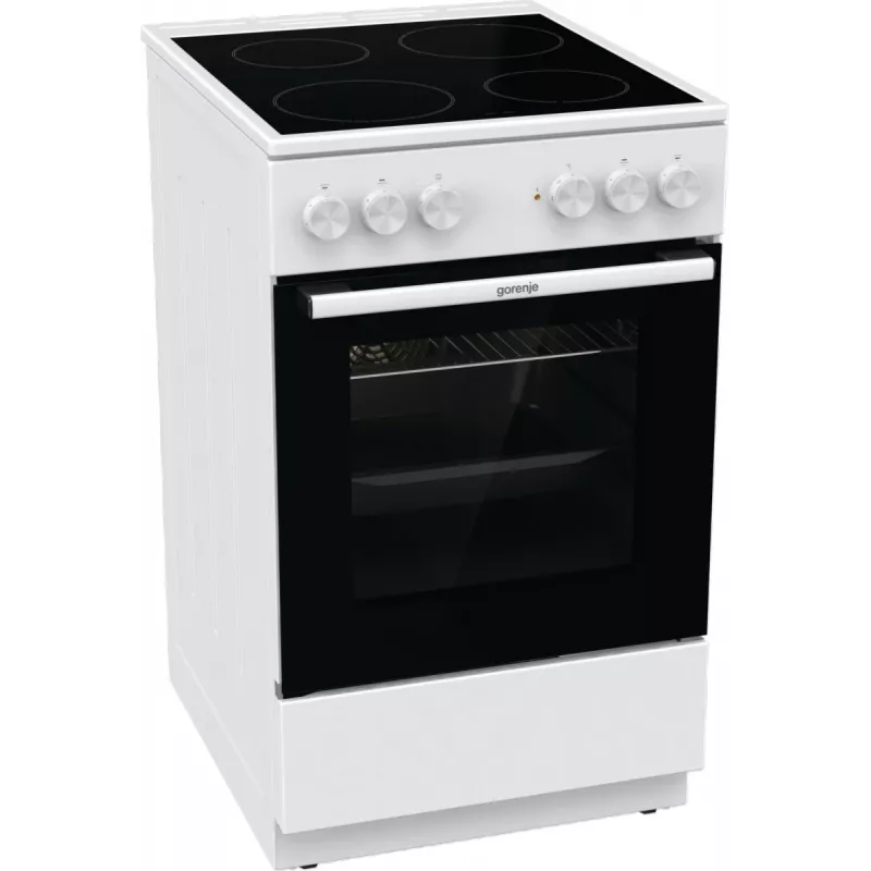 Gorenje GEC5A41WG Brīvi stāvoša plīts Elektriskā Keramiskā plīts virsma Balta