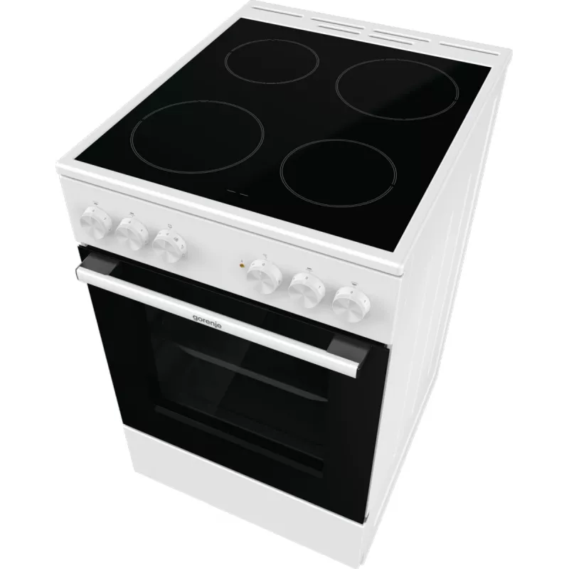 Gorenje GEC5A41WG Brīvi stāvoša plīts Elektriskā Keramiskā plīts virsma Balta