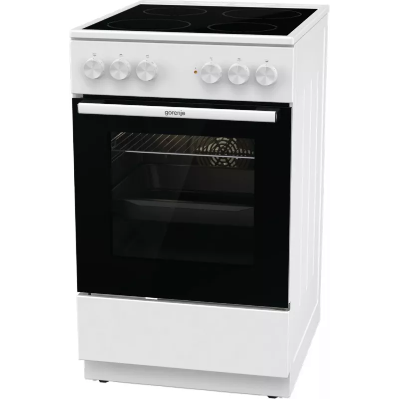 Gorenje GEC5A41WG Brīvi stāvoša plīts Elektriskā Keramiskā plīts virsma Balta