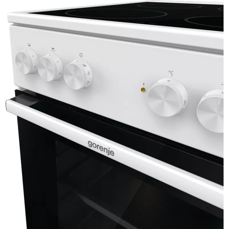 Gorenje GEC5A41WG Brīvi stāvoša plīts Elektriskā Keramiskā plīts virsma Balta